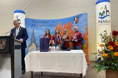 Ehrung f&uuml;r unsere Indiaca-Damenmannschaft